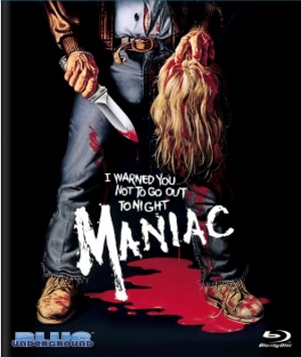 Maniac movie poster (1980) poster with hanger