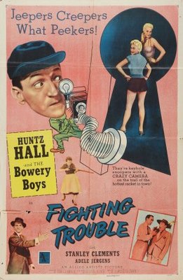 Fighting Trouble movie poster (1956) canvas poster