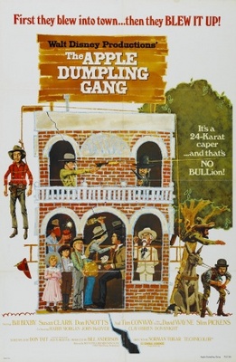The Apple Dumpling Gang movie poster (1975) wood print