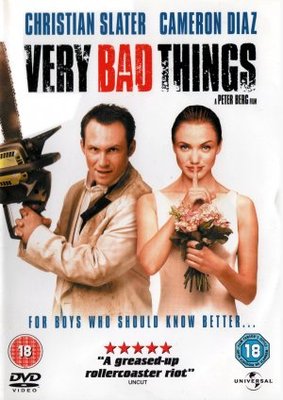 Very Bad Things movie poster (1998) wood print