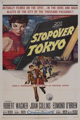 Stopover Tokyo movie poster (1957) canvas poster