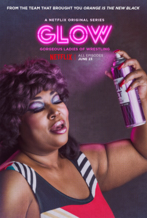 GLOW movie poster (2017) canvas poster