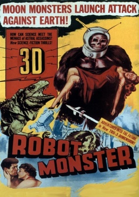 Robot Monster movie poster (1953) wooden framed poster