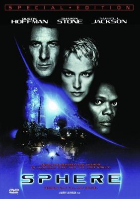 Sphere movie poster (1998) wood print