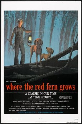 Where the Red Fern Grows movie poster (1974) wooden framed poster