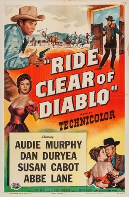 Ride Clear of Diablo movie poster (1954) Stickers MOV_de6ea629