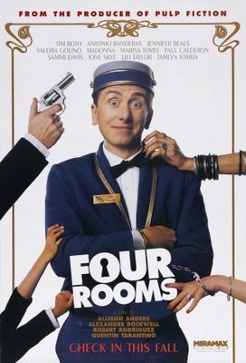 Four Rooms movie poster (1995) wood print