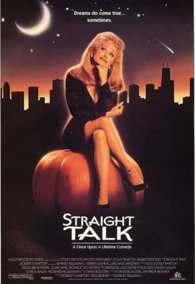 Straight Talk movie poster (1992) canvas poster