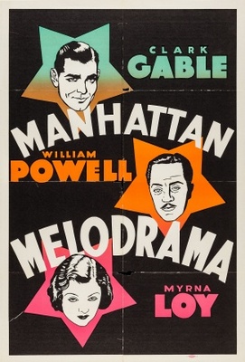 Manhattan Melodrama movie poster (1934) canvas poster