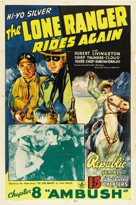 The Lone Ranger Rides Again movie poster (1939) canvas poster
