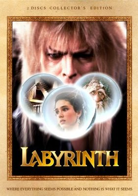 Labyrinth movie poster (1986) pillow