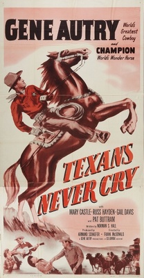 Texans Never Cry movie poster (1951) poster with hanger