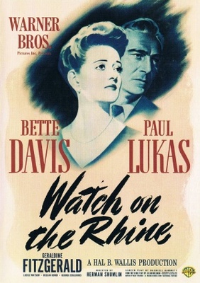 Watch on the Rhine movie poster (1943) wood print