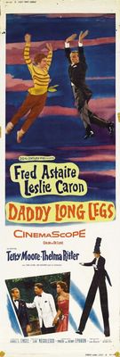 Daddy Long Legs movie poster (1955) wood print