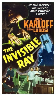 The Invisible Ray movie poster (1936) wood print
