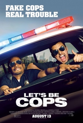 Let's Be Cops movie poster (2014) pillow
