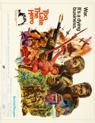 Too Late the Hero movie poster (1970) wood print