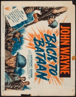 Back to Bataan movie poster (1945) wood print