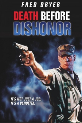 Death Before Dishonor movie poster (1987) poster with hanger