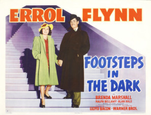 Footsteps in the Dark movie poster (1941) pillow
