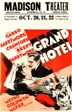 Grand Hotel movie poster (1932) poster with hanger