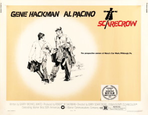 Scarecrow movie poster (1973) wood print