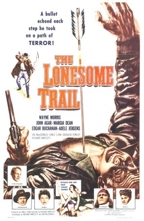 The Lonesome Trail movie poster (1955) wood print
