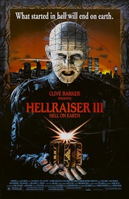 Hellraiser III: Hell on Earth movie poster (1992) wooden framed poster