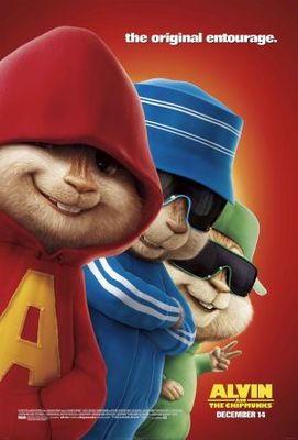 Alvin and the Chipmunks movie poster (2007) wooden framed poster