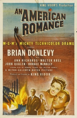 An American Romance movie poster (1944) metal framed poster