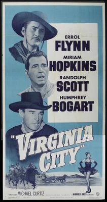 Virginia City movie poster (1940) wood print