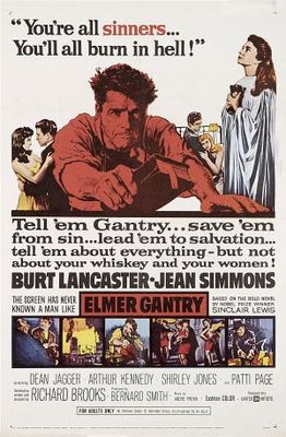 Elmer Gantry movie poster (1960) wooden framed poster