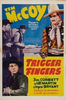 Trigger Fingers movie poster (1939) wooden framed poster
