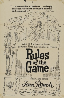 La rÃ¨gle du jeu movie poster (1939) poster with hanger