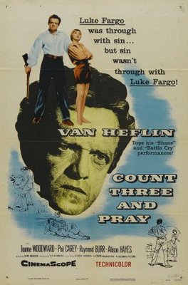 Count Three and Pray movie poster (1955) wooden framed poster