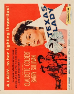 Texas Lady movie poster (1955) pillow