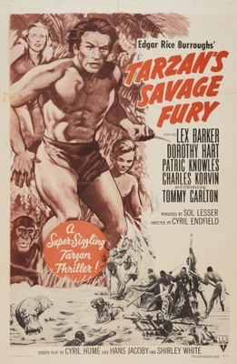 Tarzan's Savage Fury movie poster (1952) Longsleeve T-shirt