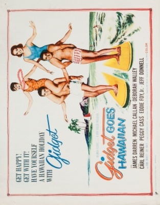 Gidget Goes Hawaiian movie poster (1961) metal framed poster