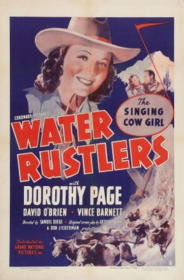 Water Rustlers movie poster (1939) wood print