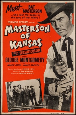 Masterson of Kansas movie poster (1954) wooden framed poster
