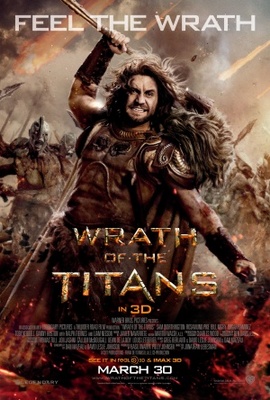Wrath of the Titans movie poster (2012) wood print