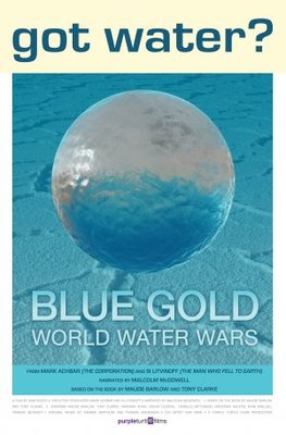 Blue Gold: World Water Wars movie poster (2008) poster with hanger