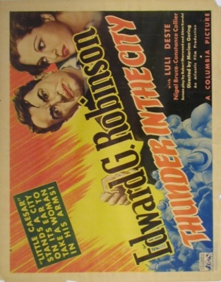 Thunder in the City movie poster (1937) wooden framed poster