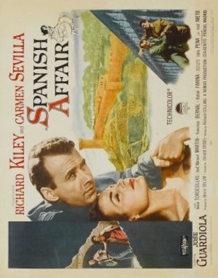 Spanish Affair movie poster (1957) metal framed poster