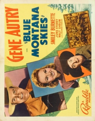 Blue Montana Skies movie poster (1939) t-shirt
