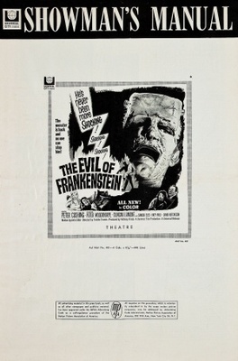 The Evil of Frankenstein movie poster (1964) pillow