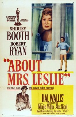 About Mrs. Leslie movie poster (1954) wooden framed poster
