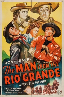 The Man from the Rio Grande movie poster (1943) metal framed poster