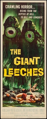 Attack of the Giant Leeches movie poster (1959) metal framed poster