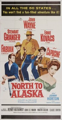 North to Alaska movie poster (1960) wood print